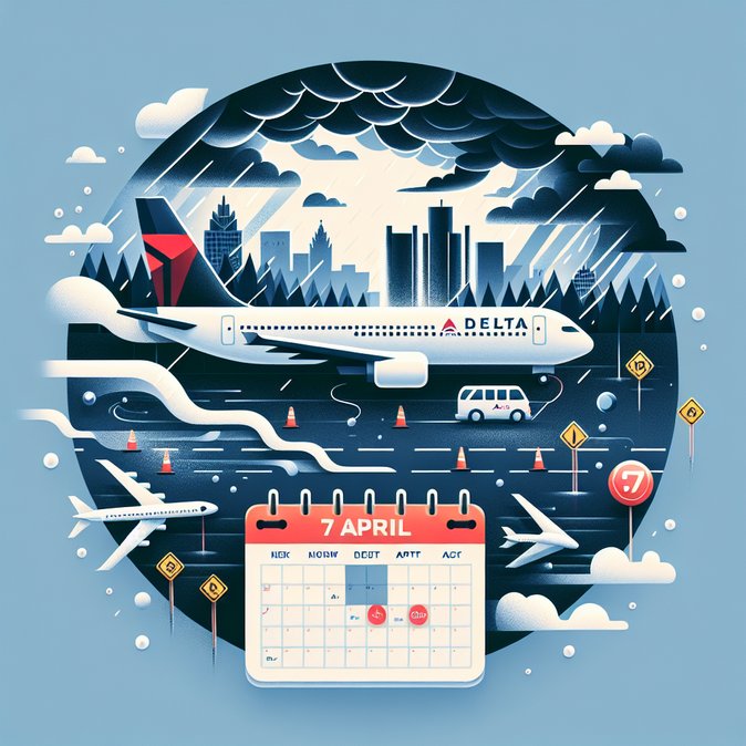 Delta issues weather waiver for Detroit and Atlanta amid severe thunderstorms