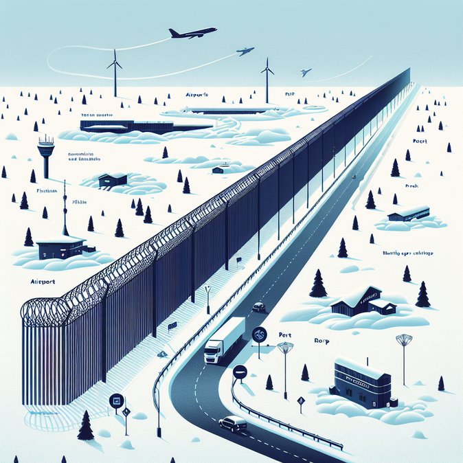 随着与俄罗斯紧张局势持续，芬兰拉普兰边境围栏即将完工