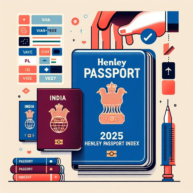 Indian Passport Slides to 85th Rank in 2025 Henley Index; Visa-Free Access Shrinks to 57 Destinations