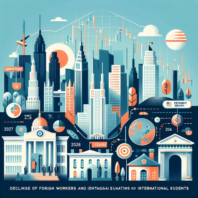 Canada records first annual drop in foreign workers and international students