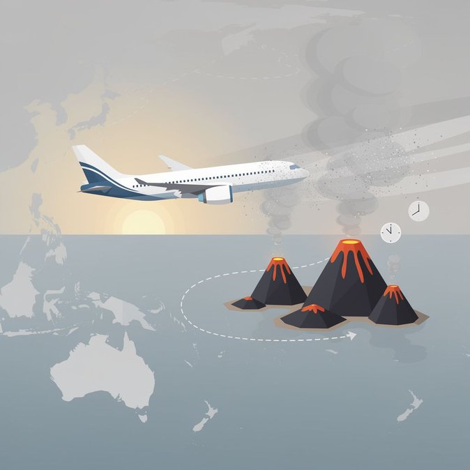Volcanic-ash cloud prompts Darwin VAAC warnings and potential flight disruptions to northern Australia