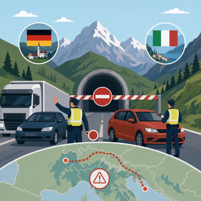 Tyrol warns of complete Brenner corridor shutdown on 30 May, urges transit traffic to detour