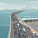 Traffic snarls at Zhuhai port of Hong Kong–Zhuhai–Macao Bridge as motorists head home