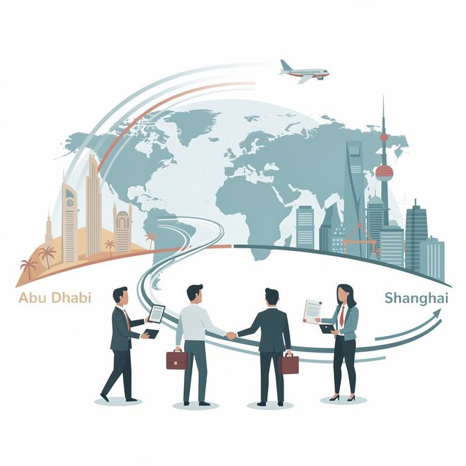 阿布扎比商会率领40家公司贸易代表团访沪，深化阿联酋与中国合作关系