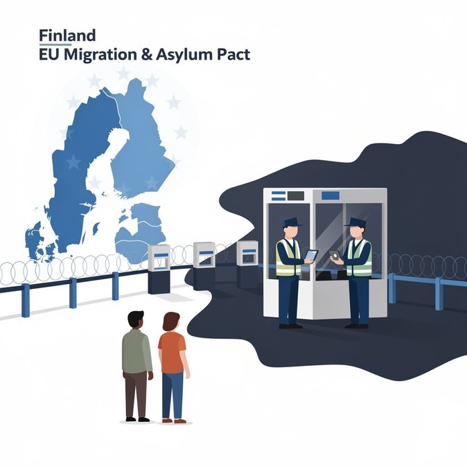 Finland Applies EU’s New Migration & Asylum Pact Rules at Closed Russian Border