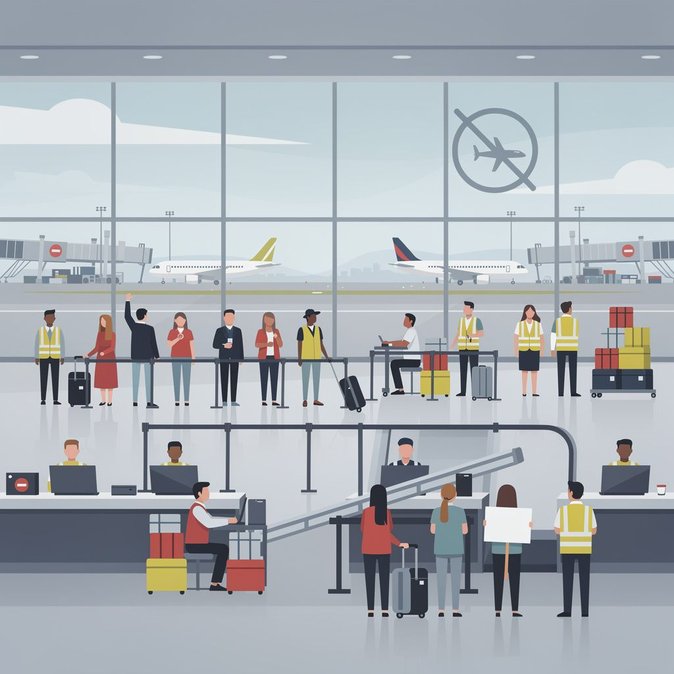 Airport security and Qantas ground-crew strikes snarl travel across four Australian gateways