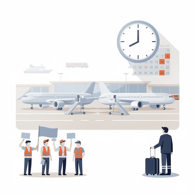 Italia se prepara para paros de 24 horas en el transporte aéreo el 21 de julio