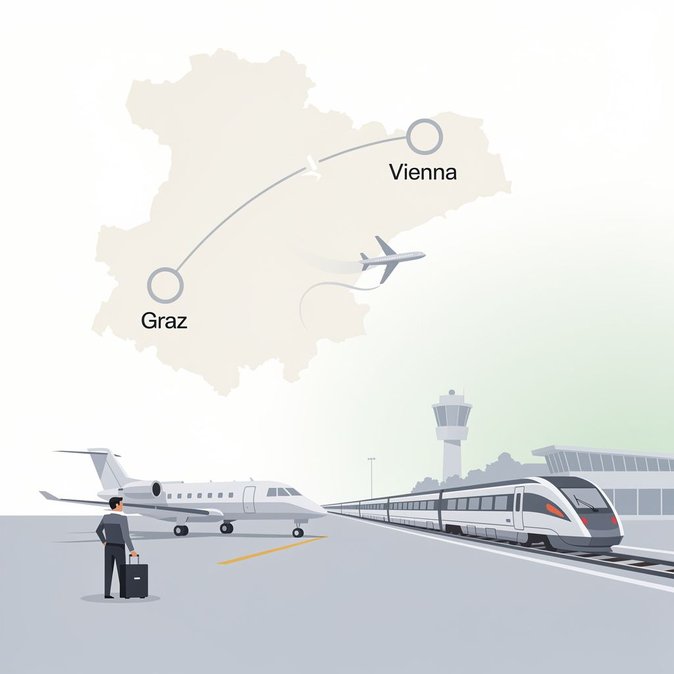Austrian Airlines eliminará el enlace Graz-Viena a partir del invierno 2026/27