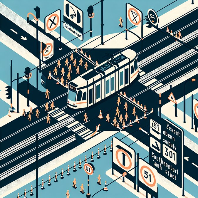 Sainctelette road closure extended, forcing tram 51 detour until October