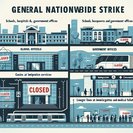 9 March general strike may hamper public services but spares transport sector
