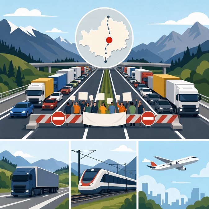 Fermeture du corridor du Brenner le 30 mai : l’Autriche lance un avertissement sévère aux voyageurs d’affaires et aux transporteurs de marchandises