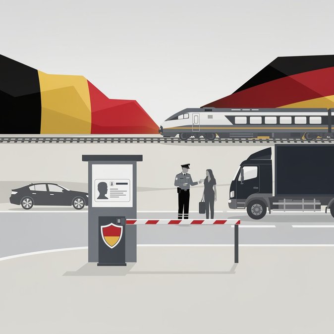 L’Allemagne réinstaure les contrôles aux frontières intérieures, y compris aux passages vers la Belgique, à partir du 16 septembre.