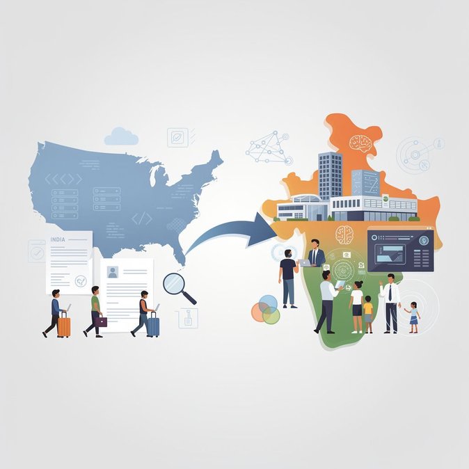 هجرة عودة قياسية: 12,700 من العاملين في قطاع التكنولوجيا الهنود غادروا الولايات المتحدة بالفعل في عام 2026