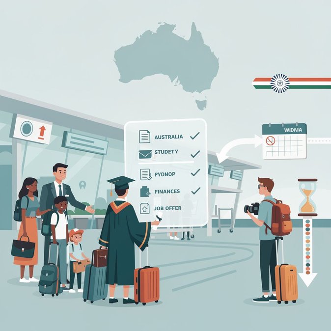 Australien verschärft Regeln für Studenten- und Working-Holiday-Visa – Was indische Antragsteller wissen müssen