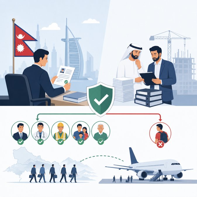 Dubai Consulate Tightens Personal Visa Verification Rules for Nepali Workers