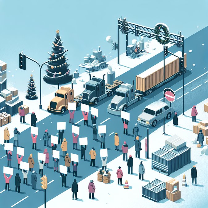 Government Seeks ‘Christmas Truce’ as Farmer Blockades Snarl French Roads