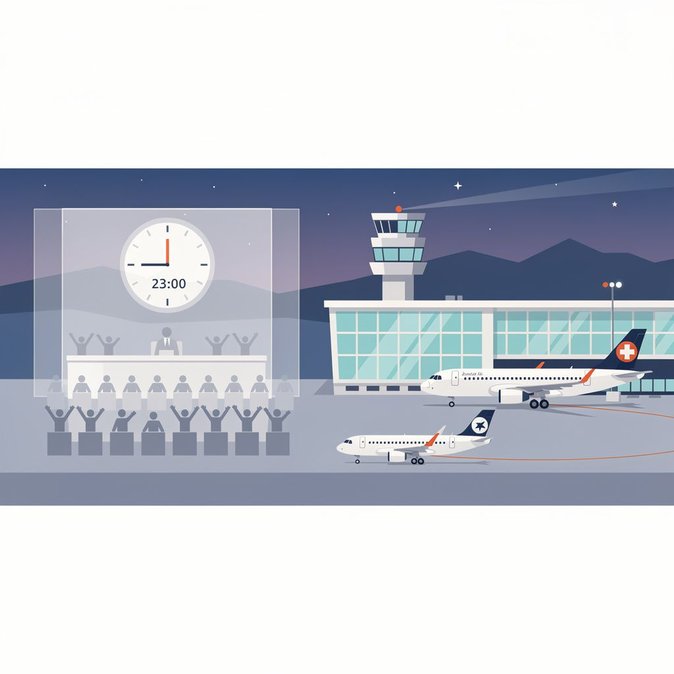Zurich Cantonal Parliament Rejects Night-Flight Ban, Safeguarding Hub Connectivity