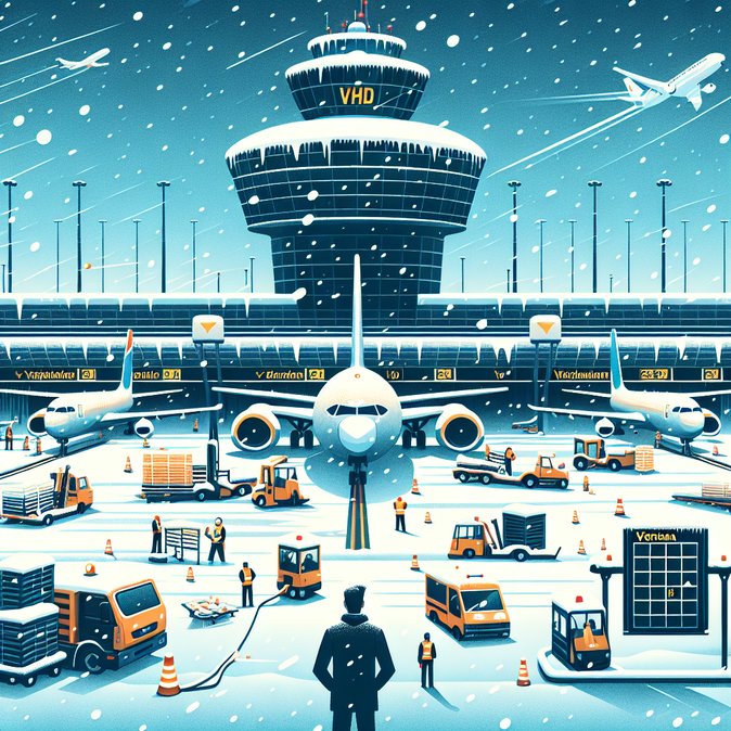 Snow and Staff Shortages Cause 20 % Flight Delays at Vienna Airport