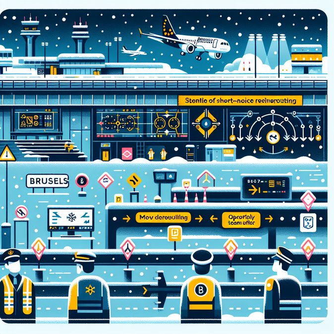 Brussels Airport issues snow alert, warns passengers of possible delays and stricter ID checks