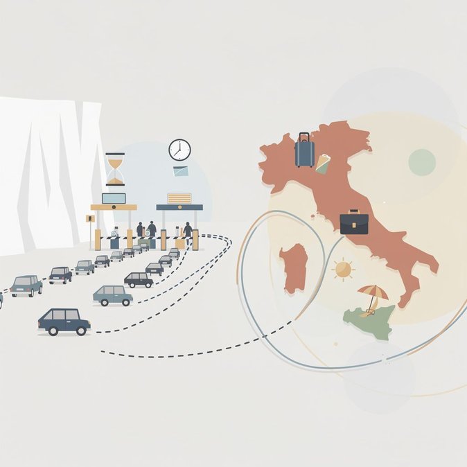 Los retrasos en EES generan advertencias sobre colas en la frontera que podrían afectar el tráfico vacacional en Italia