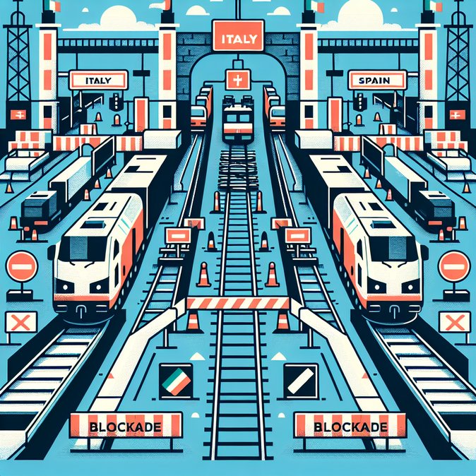 Rail strike closes key France–Italy and France–Spain border crossings