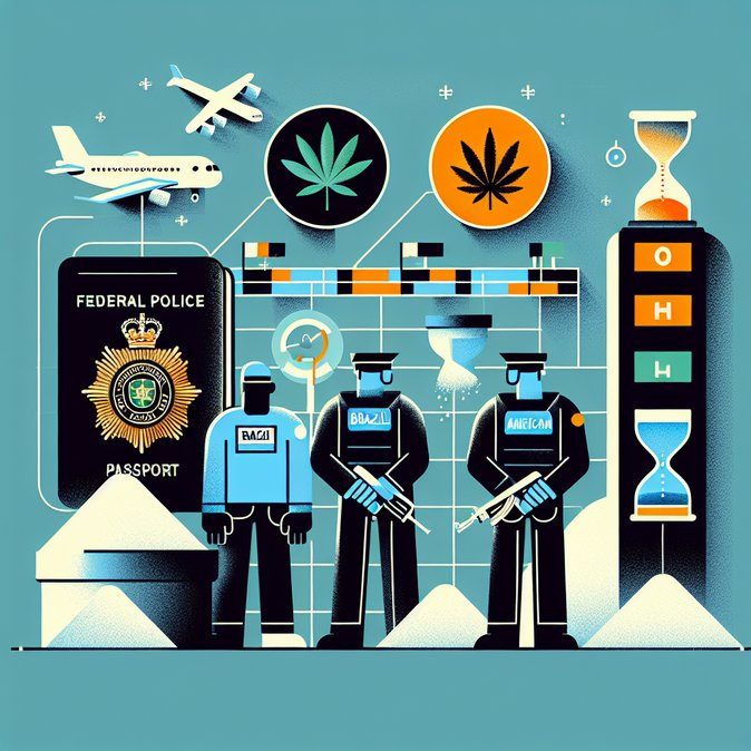 Federal Police Seize Passport and Arrest Three Drug Couriers at São Paulo/Guarulhos Airport