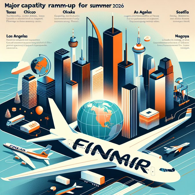 芬兰航空公布2026年夏季激进航班计划，德州航班翻倍，亚洲航线大幅加强