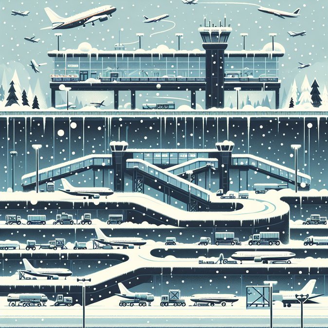 Winter Storm Grounds Scores of Flights at Toronto Pearson and Billy Bishop Airports