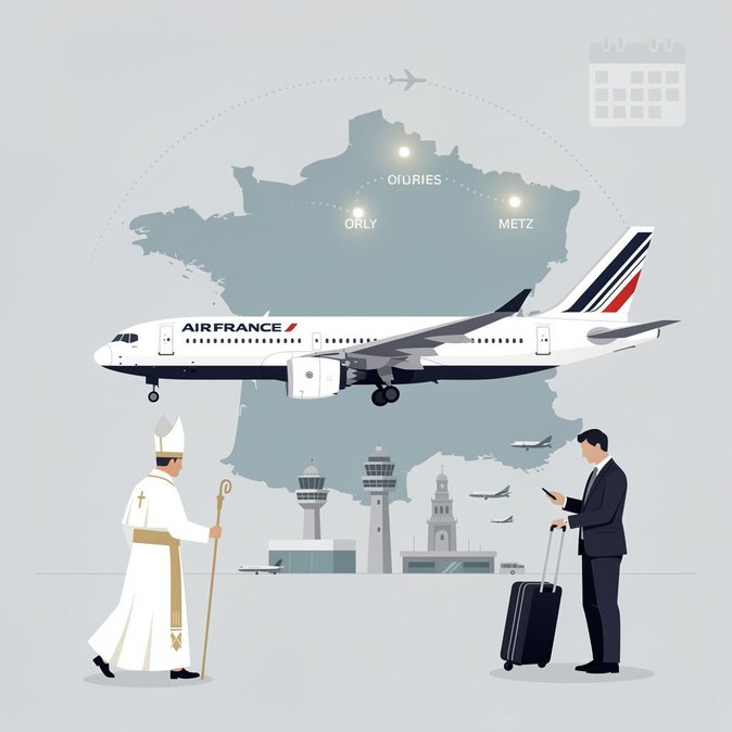 Air France Announces Special Flights for Papal Visit to France
