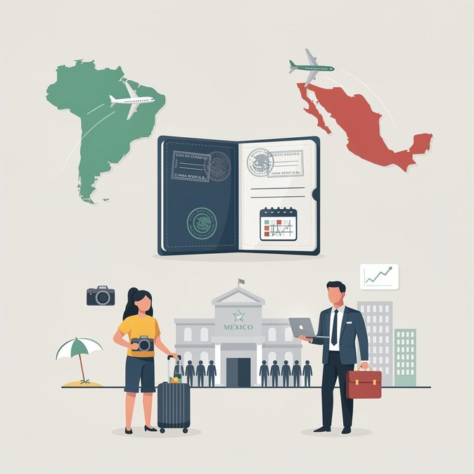Entrada sin visa para brasileños en México entra en vigor hoy