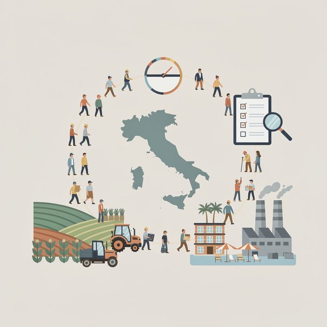 L’Italie élargit le « Decreto Flussi » : 500 000 travailleurs étrangers supplémentaires autorisés pour 2026-2028
