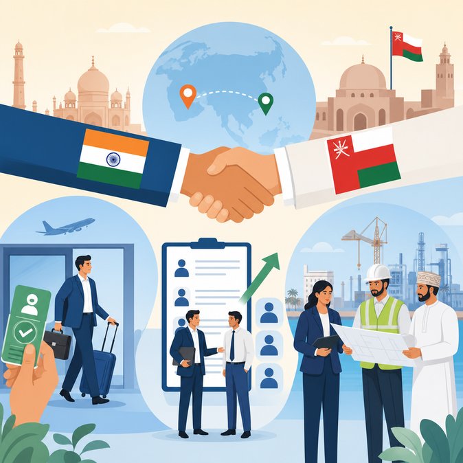 Entra en vigor el CEPA entre India y Omán, abriendo nuevas vías de movilidad para profesionales indios