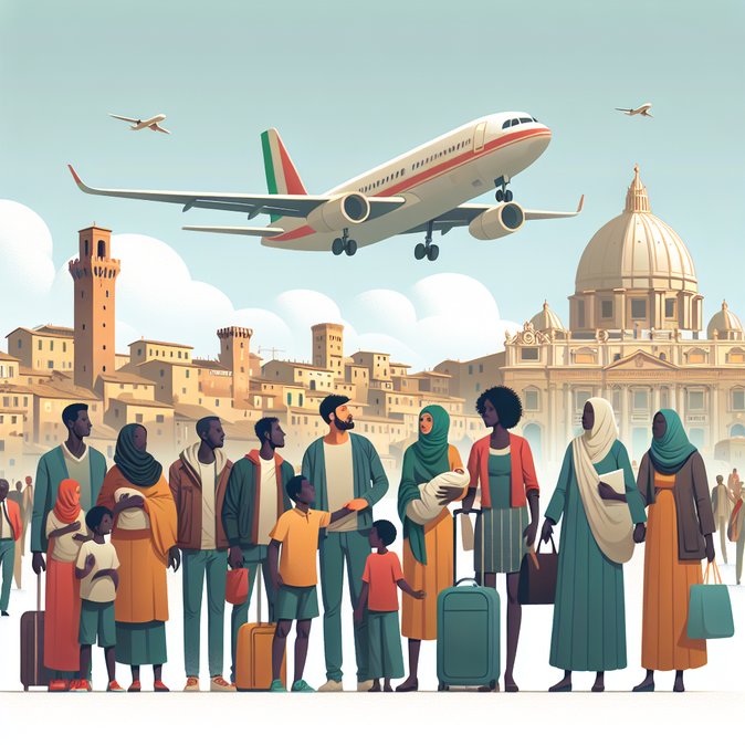 122 Vulnerable Refugees Reach Rome Via Humanitarian Corridor From Libya