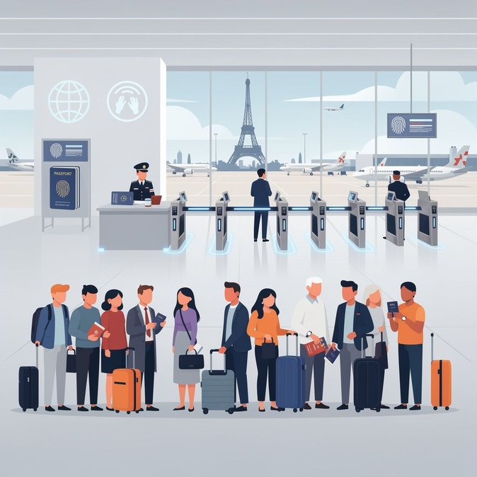 Paris airports warn of two-hour queues as EES stress-tests continue