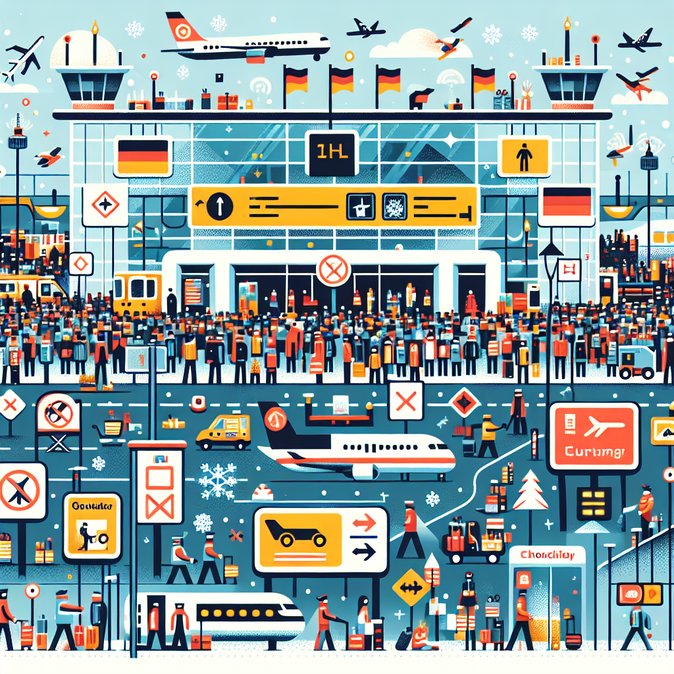 Strikes and New Biometric Border System Create Holiday Turmoil at German Hubs