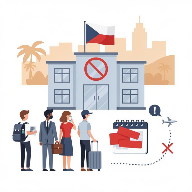 Czech Embassy in Lusaka Halts New Visa and Consular Appointments After Reaching Capacity