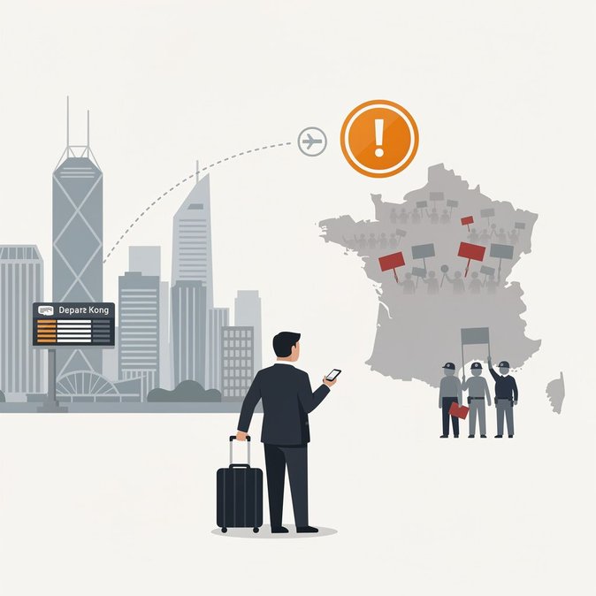 Hong Kong issues Amber Outbound Travel Alert on France amid nationwide protests