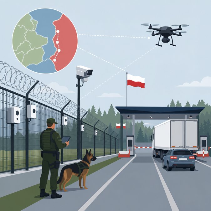 High-tech cameras, sensor fences and sniffer dogs secure Poland’s 200 km frontier with Russia