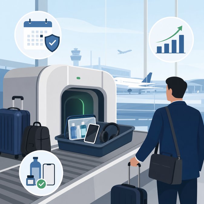 Brussels Airport rolls out next-generation CT scanners – liquids and laptops can stay in bags from 2028
