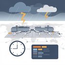 Tormentas severas obligan a la FAA a detener vuelos en los aeropuertos Bush y Hobby de Houston