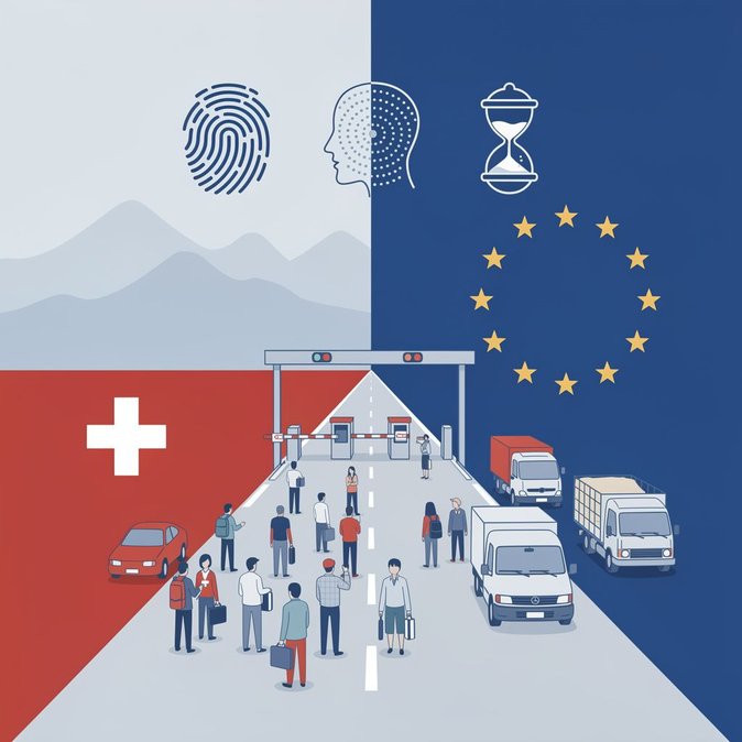 El Grupo de Trabajo de Schengen se reúne en Bruselas; la delegación suiza insiste en una implementación gradual del EES