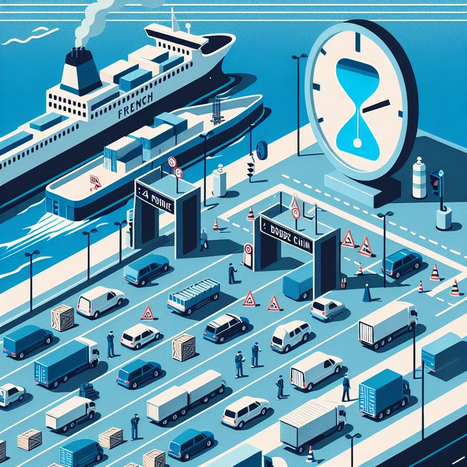 French border IT outage triggers hour-long queues for Dover ferries at start of UK’s Christmas getaway