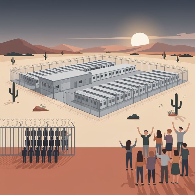 Des documents fuités révèlent qu’ICE envisage une extension de 1 300 lits dans le futur centre de détention de Marana, en Arizona