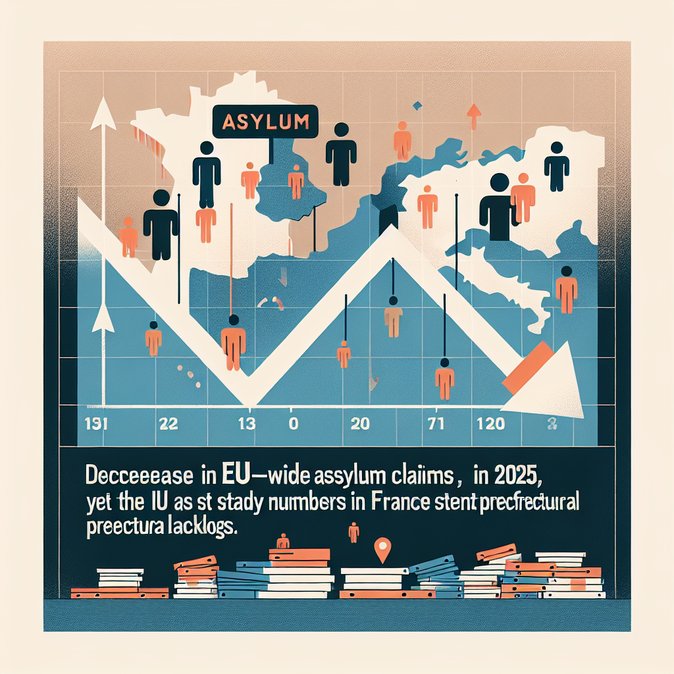 EU Asylum Applications Fall 19 % in 2025; France Holds Steady at 152 000 Claims