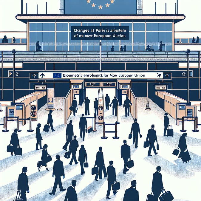 Biometric EU border checks trigger warning of four-hour queues at Paris airports over Christmas
