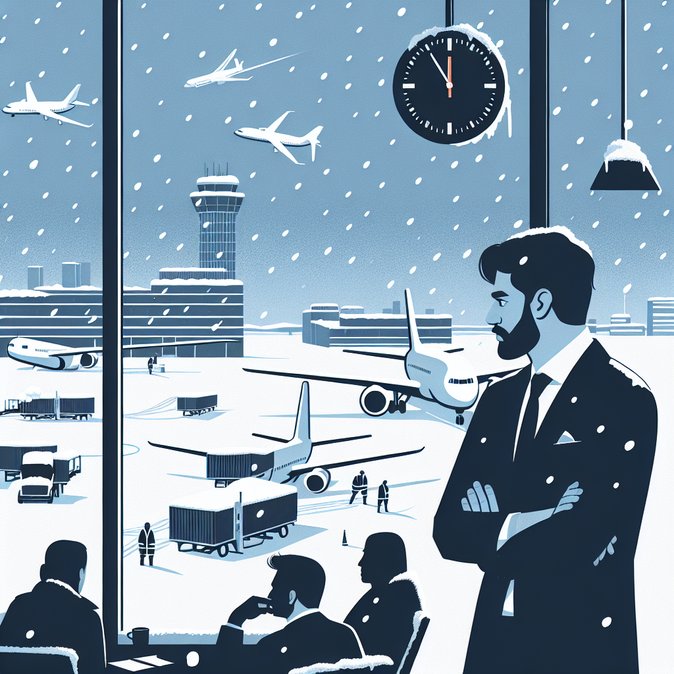 Snowstorm Forces 15 % Flight Cut at Paris-CDG and Orly