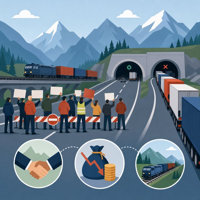 Brenner Pass reopens after Tyrolean traffic protest halted cross-border freight flow