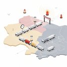إنذارات الغارات الجوية تعطل ممرات الشحن بين أوكرانيا وبولندا، مما يرفع أوقات الانتظار في دوروهوسك إلى 40 ساعة