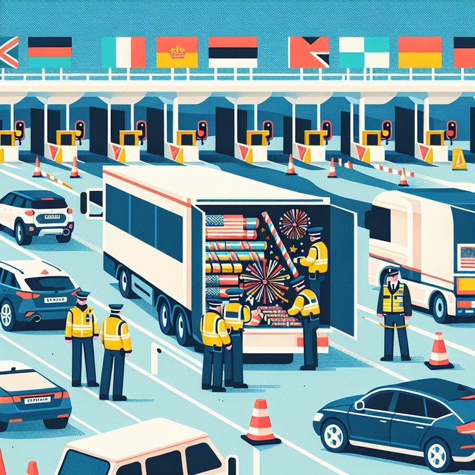 Bundespolizei Seize 1.1 Tonnes of Illegal Fireworks in New-Year Border Crackdown