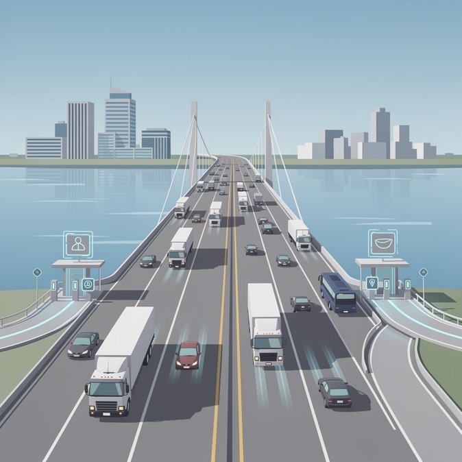 Gordie Howe International Bridge opens, creating a new high-capacity US–Canada gateway